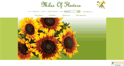 Desktop Screenshot of milesofflowers.com